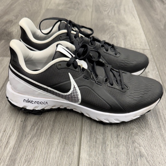 Nike Other - Nike React Black and White GOLF Shoes